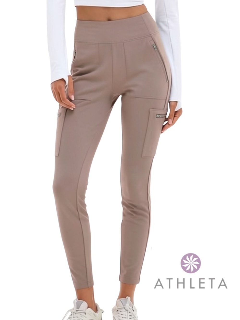 ATHLETA new Headlands Hybrid Cargo Tight - Blush Beige